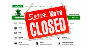 DMOZ cierra sus puertas