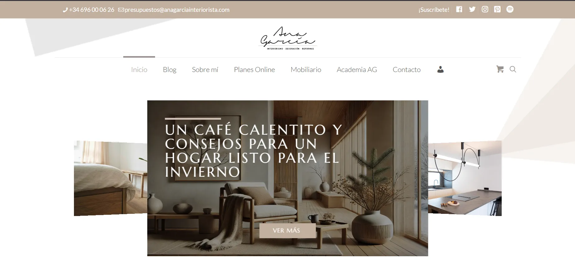 Diseño web Murcia- Ana García Interiorista- Crealogic