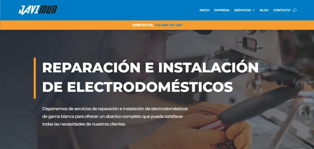 Diseño Web Murcia-JAVIMUR-Reparación de electrodomésticos